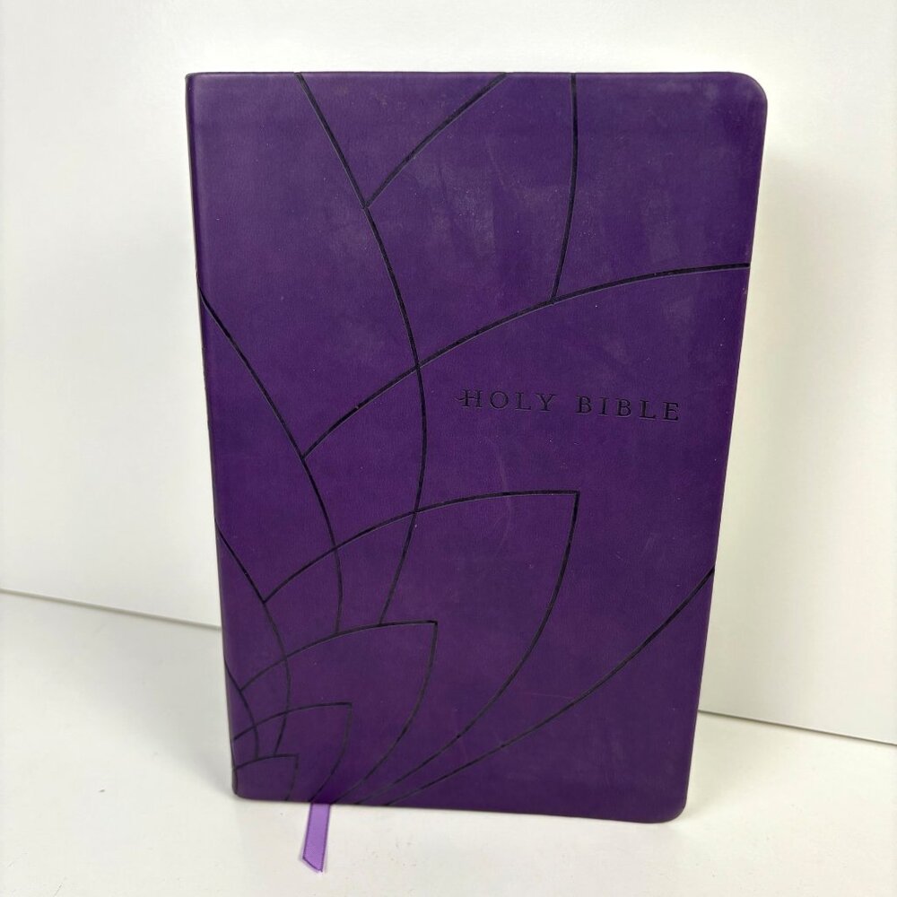 Premium Holy Bible Gift & Award Edition Petal NLT Red Letter Leatherlike